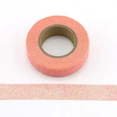 Light Pink Glitter Washi Tape (1 Roll)-1 Roll-DiamondArt.ca