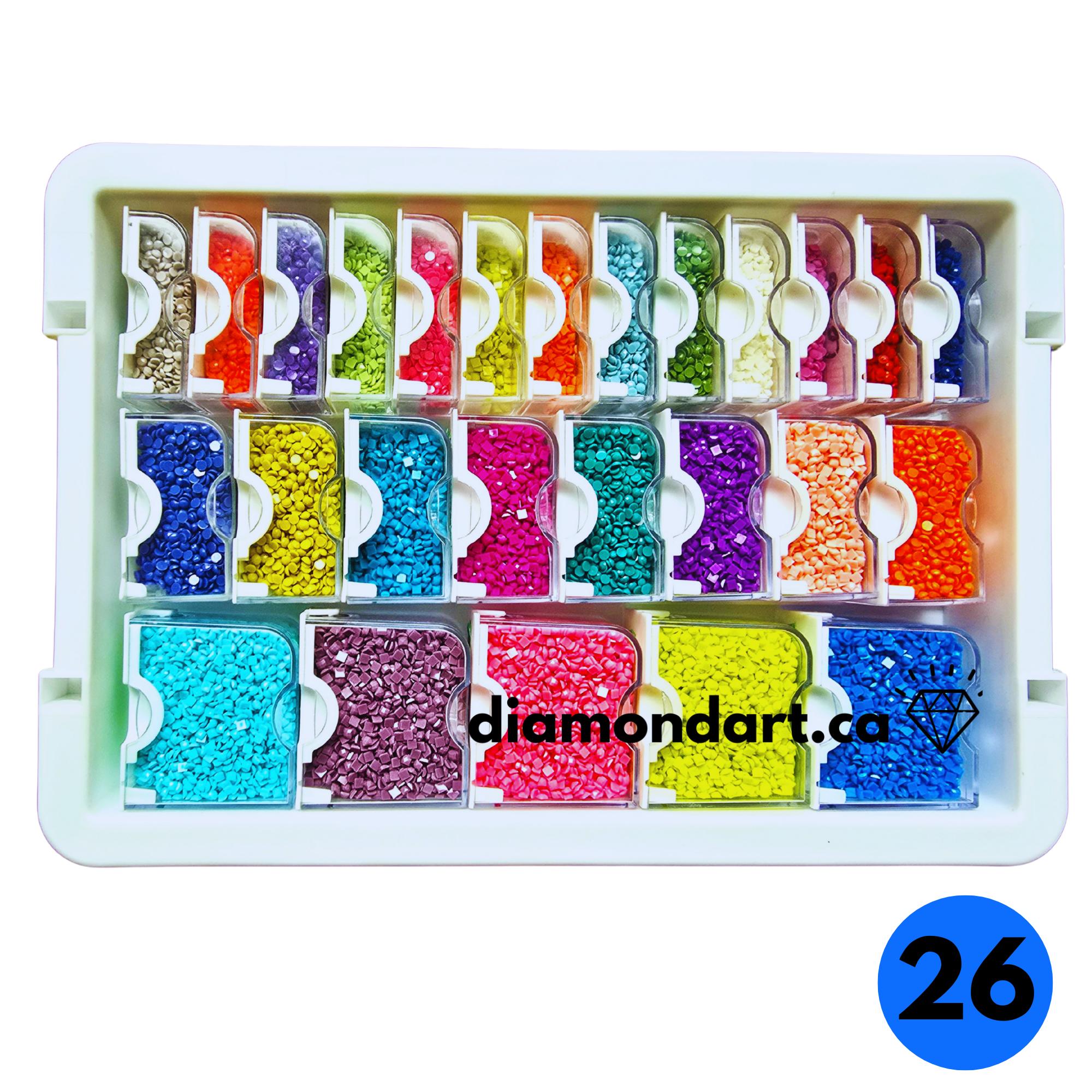 Lite Edition Ultimate Diamond Organizing System (Choose from 3 Container Options)-24 containers-DiamondArt.ca