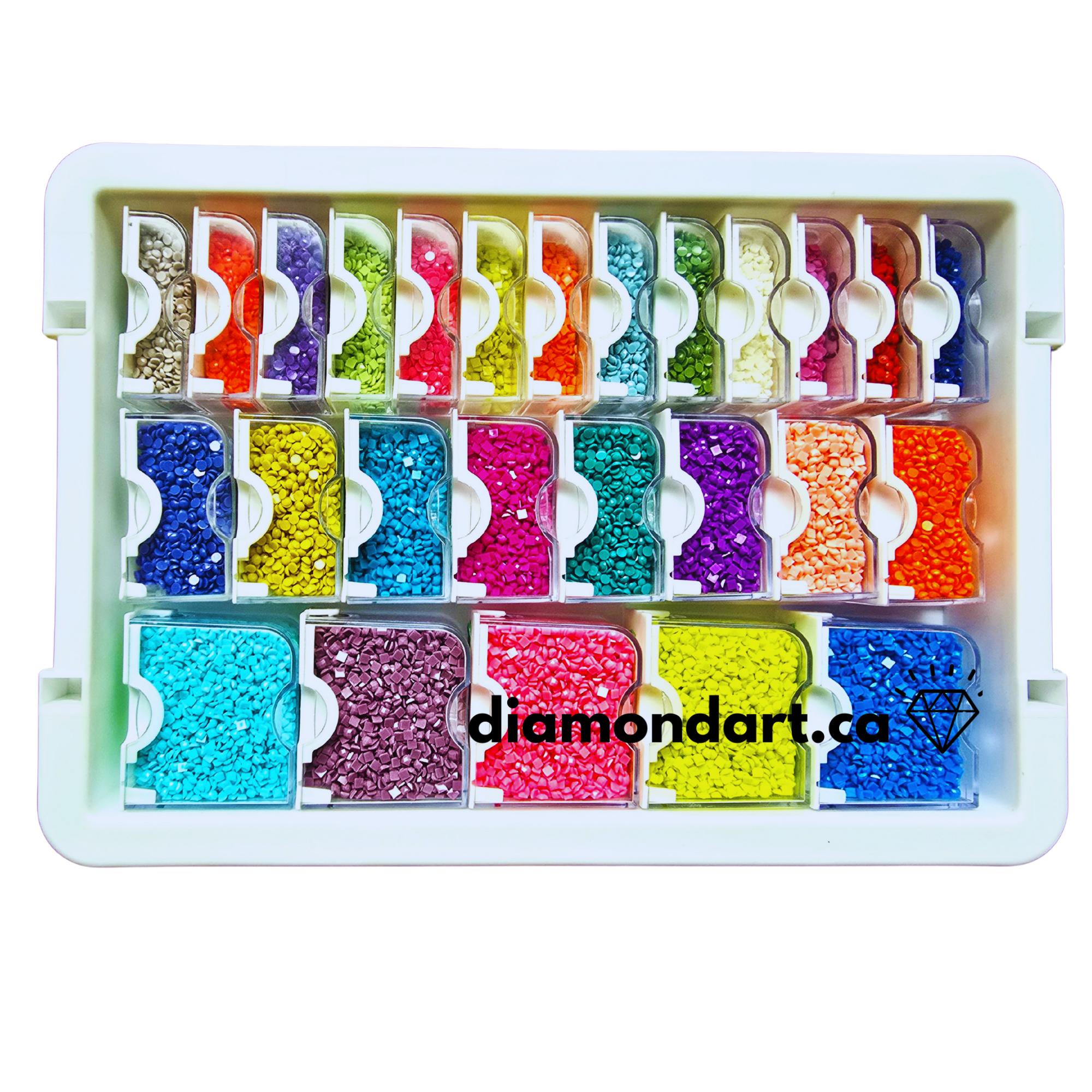 Lite Edition Ultimate Diamond Organizing System (Choose from 3 Container Options)-24 containers-DiamondArt.ca