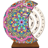 Pink Sparkle Mandala Perpetual Calendar-Special-DiamondArt.ca