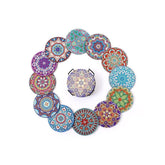 Crystal Mandalas Coaster Set (12 pieces)-Special-DiamondArt.ca