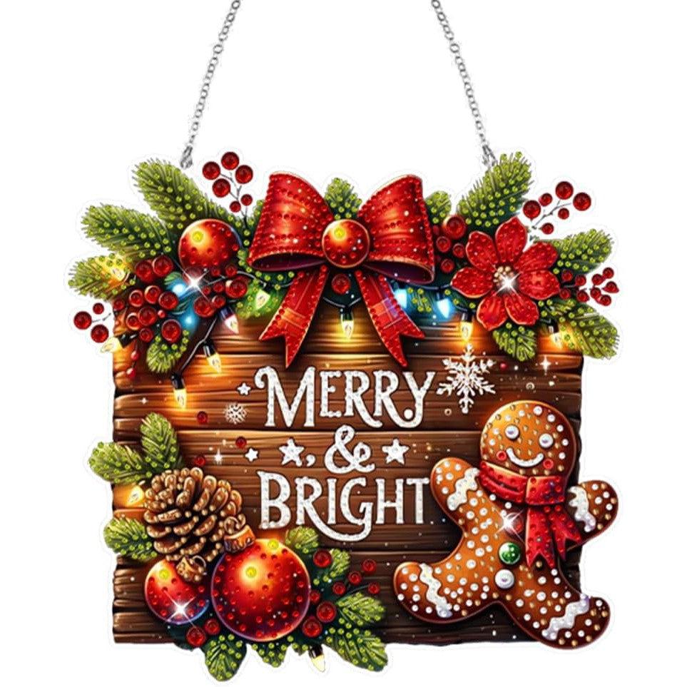 Merry & Bright Wall Hanging-Special-DiamondArt.ca