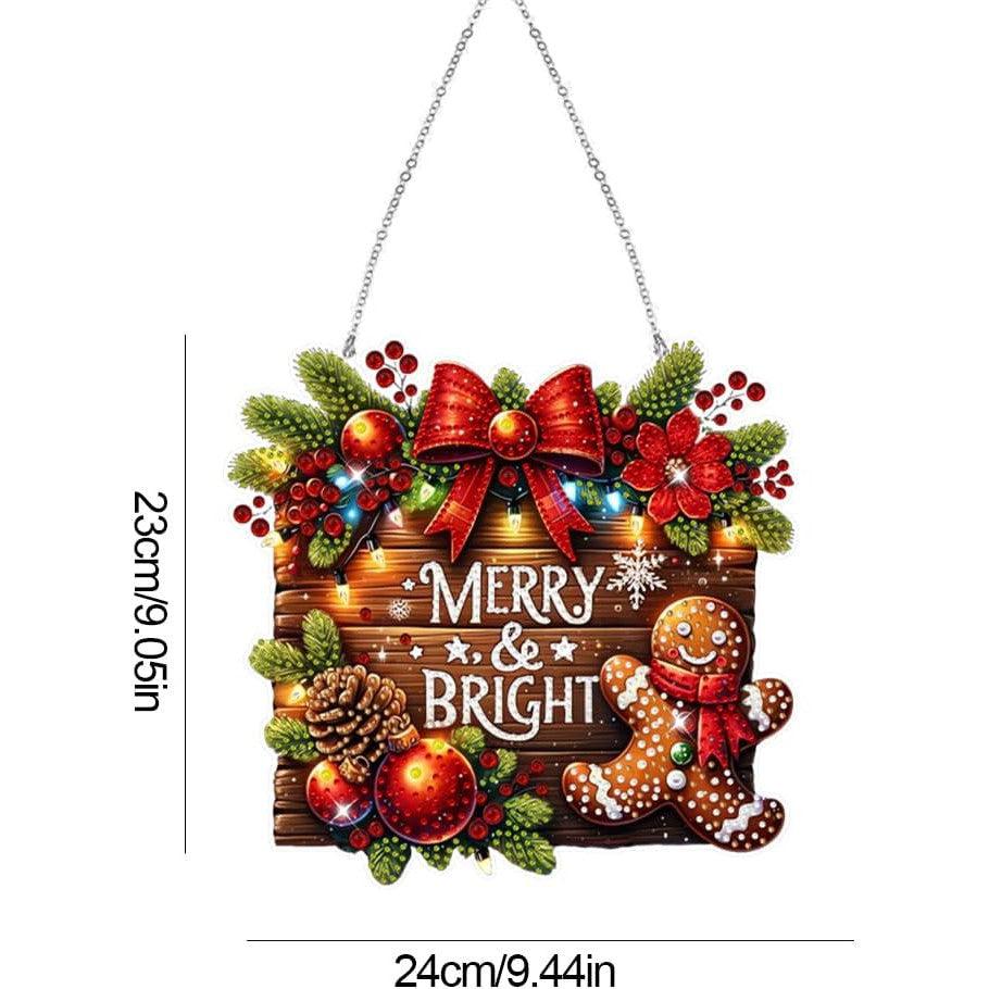 Merry & Bright Wall Hanging-Special-DiamondArt.ca