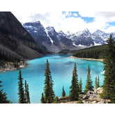 Turquoise Tranquility - Moraine Lake-40x50cm-Round-DiamondArt.ca