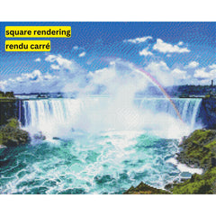 Mist & Majesty - Niagara Falls-40x50cm-Round-DiamondArt.ca