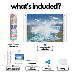 Mist & Majesty - Niagara Falls-40x50cm-Round-DiamondArt.ca