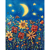 Nighttime Garden by Karrie Evenson-30x40cm-Round-DiamondArt.ca