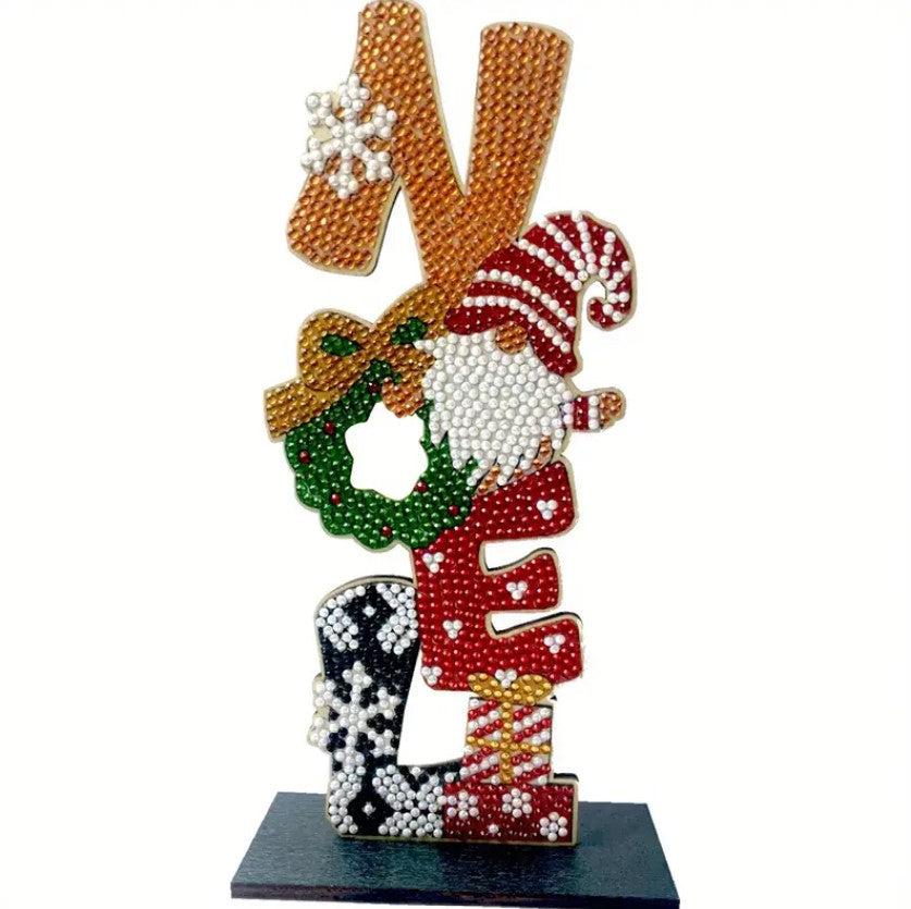 Noel Gnome Wooden Tabletop Decoration-Noel Gnome-DiamondArt.ca