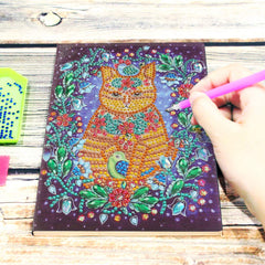 Orange Cat Notebook-Special-DiamondArt.ca