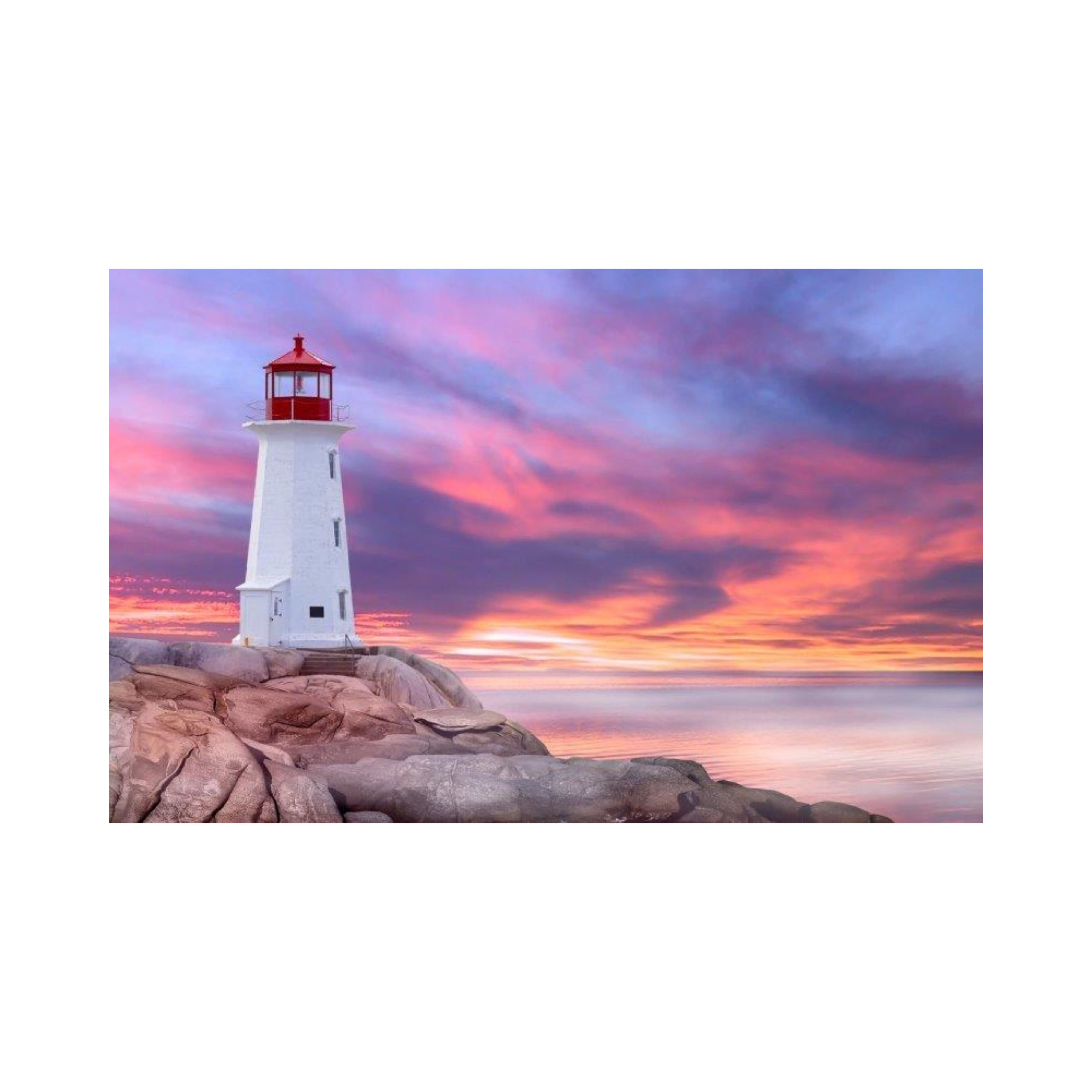 Peggy's Cove-30x45cm-Round-DiamondArt.ca