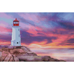 Peggy's Cove-30x45cm-Round-DiamondArt.ca