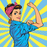 Pop Art We Can Do It-30x30cm-Square-DiamondArt.ca