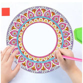 Purple Mandala Mirror-Special-DiamondArt.ca