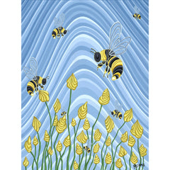 Flight of the Bumblebees by Robbie Craig-30x40cm-Round-DiamondArt.ca