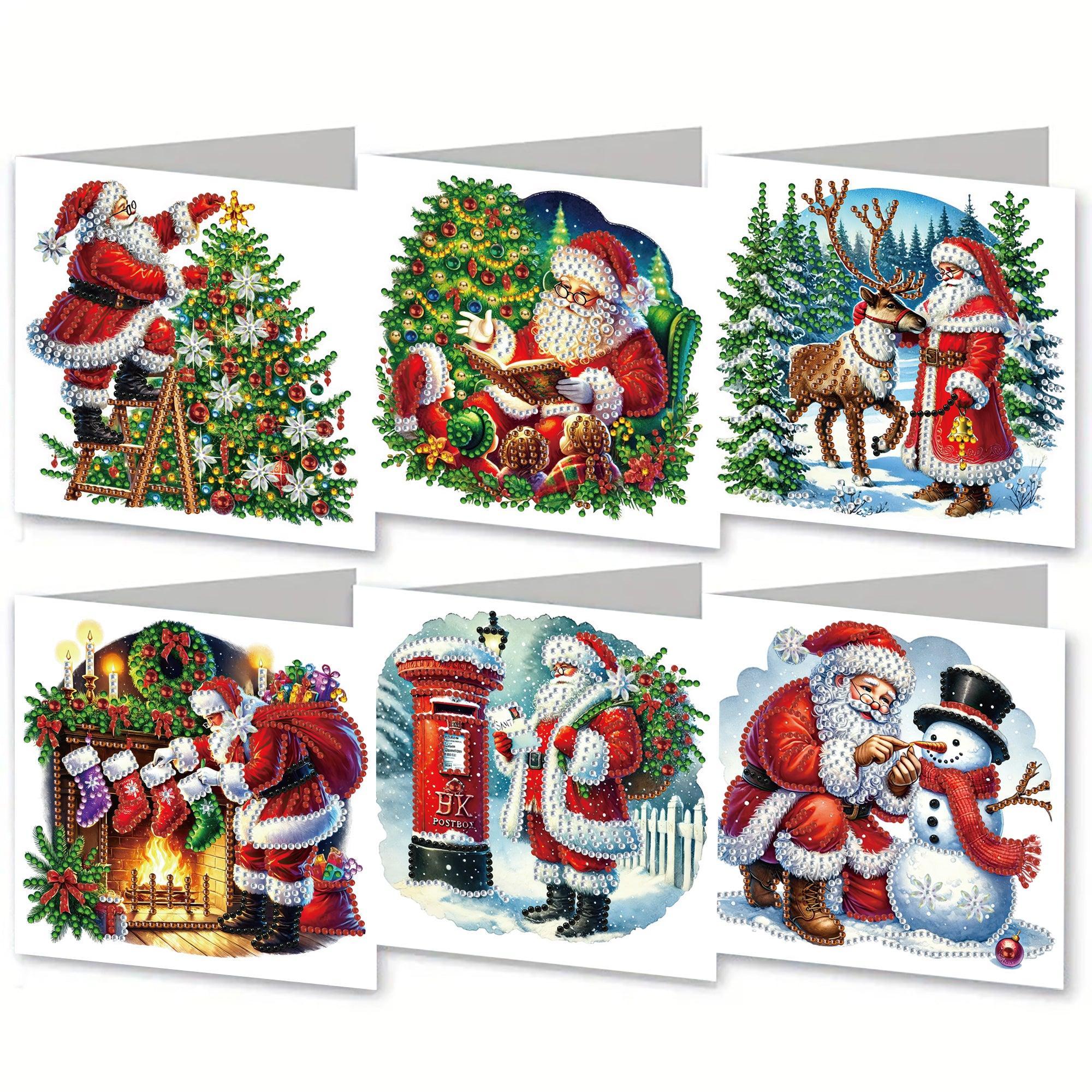 Santa’s Magic Christmas Card Set (6 Pack)-Special-DiamondArt.ca