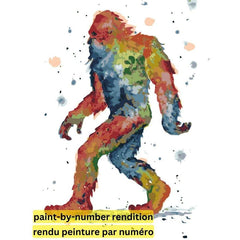 PAINT-BY-NUMBER Sasquatch by Dave Bartholet-35x45cm-Paint-by-Number-DiamondArt.ca