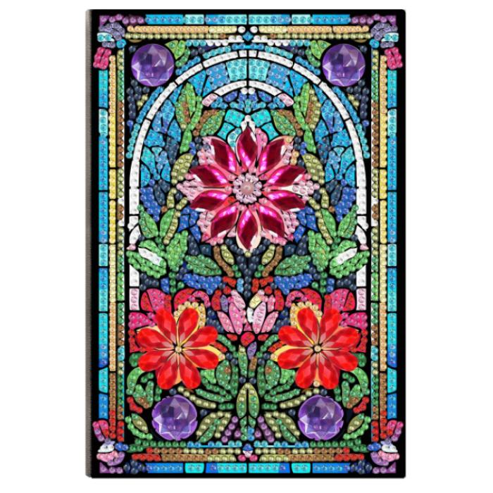 Shimmering Flowers Notebook-Special-DiamondArt.ca