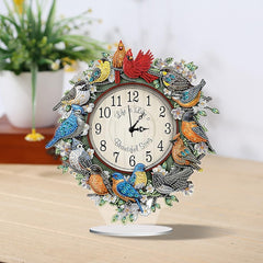 Song Bird Acrylic Clock-Special-DiamondArt.ca