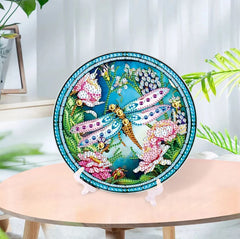 Sparkle Dragonfly Tabletop Decoration-Sparkle Hummingbird-DiamondArt.ca