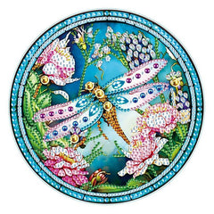 Sparkle Dragonfly Tabletop Decoration-Sparkle Hummingbird-DiamondArt.ca