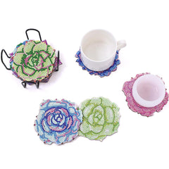 Sparkling Succulents Coaster Set (10 pieces)