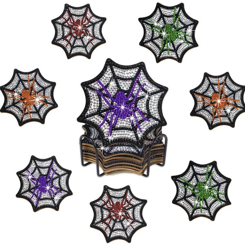 Spider Web Coaster Set (8 pieces)-Special-DiamondArt.ca