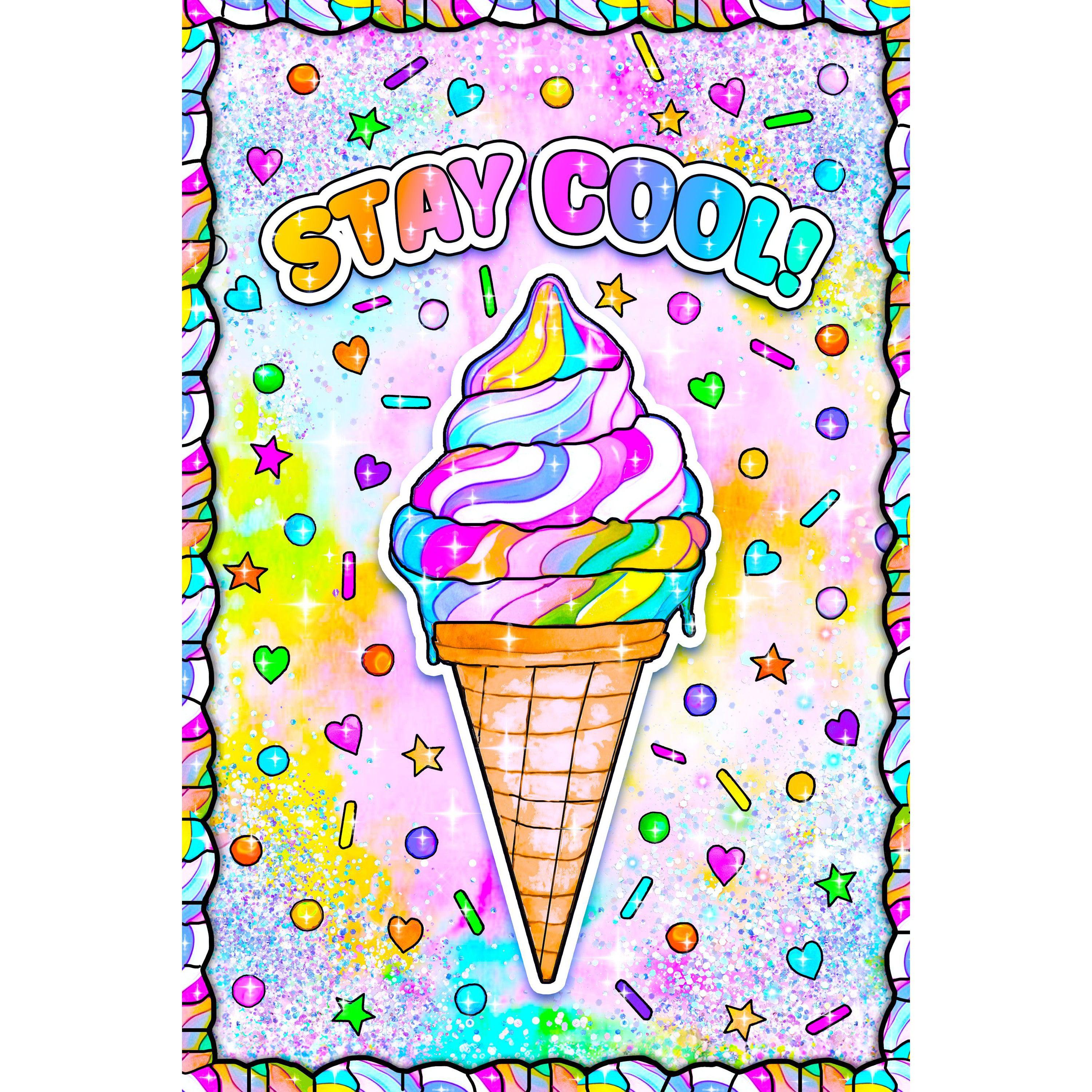 Stay Cool by Jess Stempel-30x45cm-Round-DiamondArt.ca