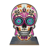 Sugar Skull Wooden Tabletop Decoration-Special-DiamondArt.ca