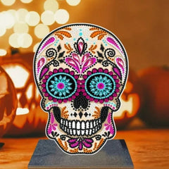 Sugar Skull Wooden Tabletop Decoration-Special-DiamondArt.ca