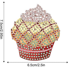 Sugar & Sparkle Cupcake Magnet Set-Special-DiamondArt.ca