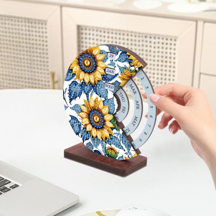 Sunflower Days Perpetual Calendar-Special-DiamondArt.ca