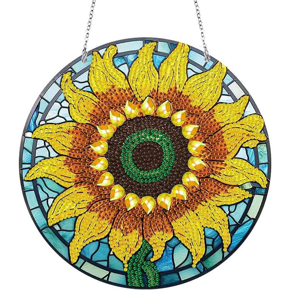 Brilliant Sunflower Wall Hanging-Brilliant Sunflower-DiamondArt.ca