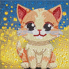 Sunshine Kitty Kid's Kit-17x17cm-Special-DiamondArt.ca