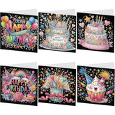 Sweet Sparkle Celebrations Birthday Cards (6 Pack)-Special-DiamondArt.ca