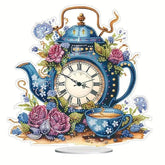 Tea Time Acrylic Clock-Special-DiamondArt.ca