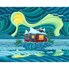 The Thaw by Robbie Craig-40x50cm-Round-DiamondArt.ca