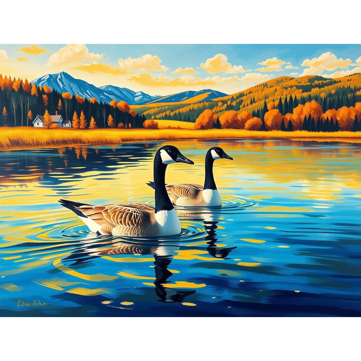 Twin Travelers by Tommy Clay-30x40cm-Round-DiamondArt.ca
