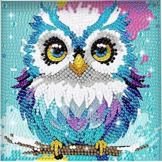 Twinkle Owl Kid's Kit-17x17cm-Special-DiamondArt.ca