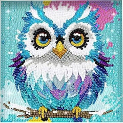 Twinkle Owl Kid's Kit-17x17cm-Special-DiamondArt.ca
