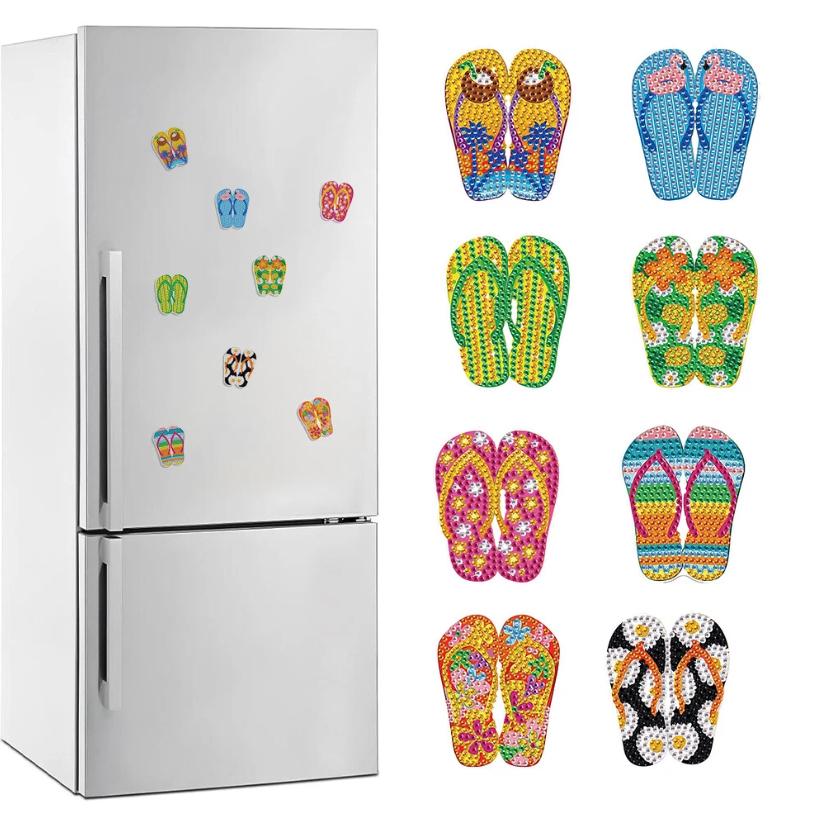 Vacation Vibes Flip Flop Magnet Set-Special-DiamondArt.ca