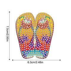 Vacation Vibes Flip Flop Magnet Set-Special-DiamondArt.ca