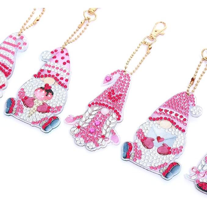 Valentine Gnomes Key Chain Kit-Special-DiamondArt.ca