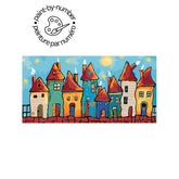 PAINT-BY-NUMBER Village by Karrie Evenson-35x65cm-Paint-by-Number-DiamondArt.ca