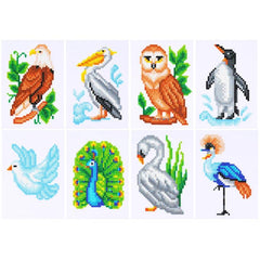 Winged Wonders Sparkle Minis 8 Canvas Kit-Round-DiamondArt.ca