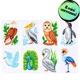 Winged Wonders Sparkle Minis 8 Canvas Kit-Round-DiamondArt.ca