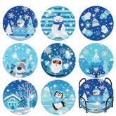 Winter Fun Coaster Set (8 pieces)-Special-DiamondArt.ca