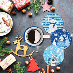 Winter Fun Coaster Set (8 pieces)-Special-DiamondArt.ca