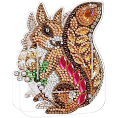 Woodland Squirrel Pen Holder-Special-DiamondArt.ca