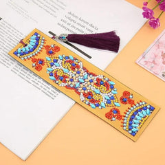Yellow Mandala Bookmark-Special-DiamondArt.ca
