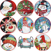 Yuletide Magic Coaster Set (8 pieces)-Special-DiamondArt.ca